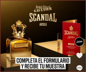 Muestras Gratis Jean Paul Gaultier Scandal Absolu Anuncio