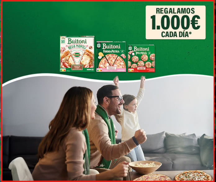 sorteo por compra buitoni 1000 euros diarios