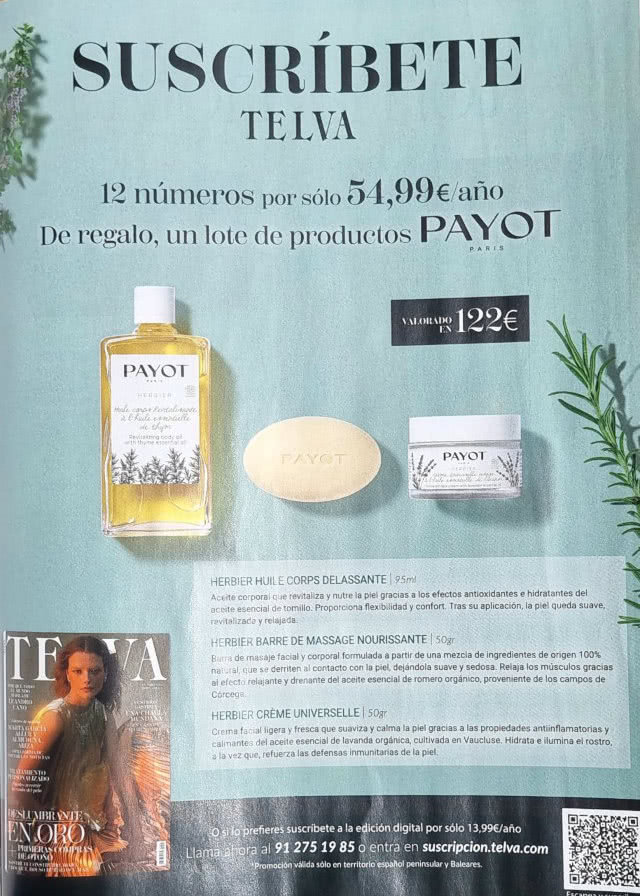 Regalos Suscripción Revistas Telva Agosto 2024