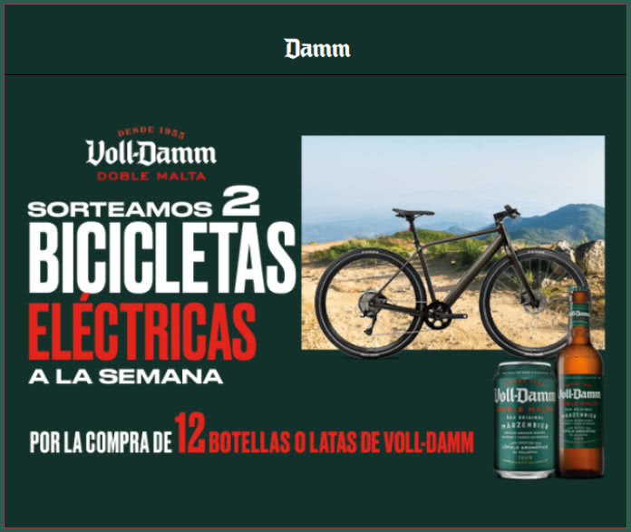 Sorteo Por Compra Damm Bicicletas Electricas
