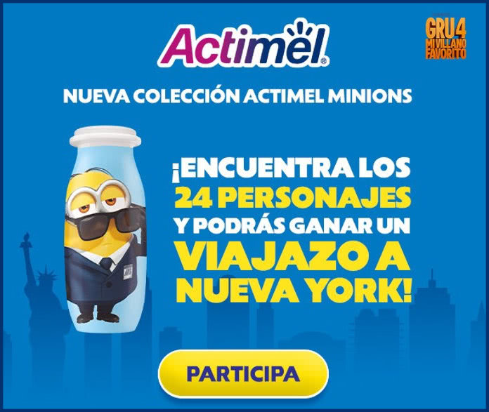 Sorteo Por Compra Danone Actimel Viaje Ny
