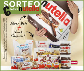 Sorteo Supermercados Jamon Nutella 6 Packs