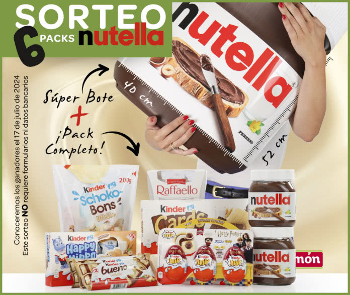 Sorteo Supermercados Jamon Nutella 6 Packs