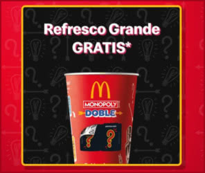 Gratis Coca Cola Macdonalds Refresco Grande