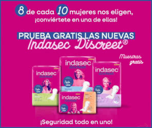 Muestras Gratis Indasec Discreet