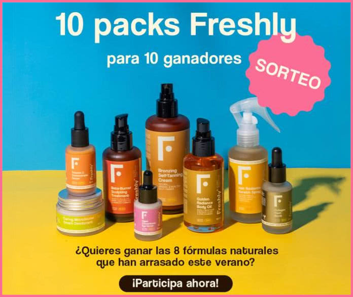 Sorteo Freshly Cosmetics 10 Lotes 8 Fórmulas