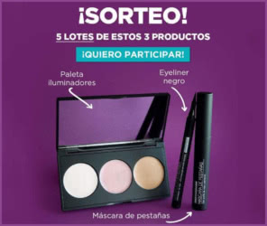 Sorteo Camaleon Cosmetics 5 Lotes 3 Productos