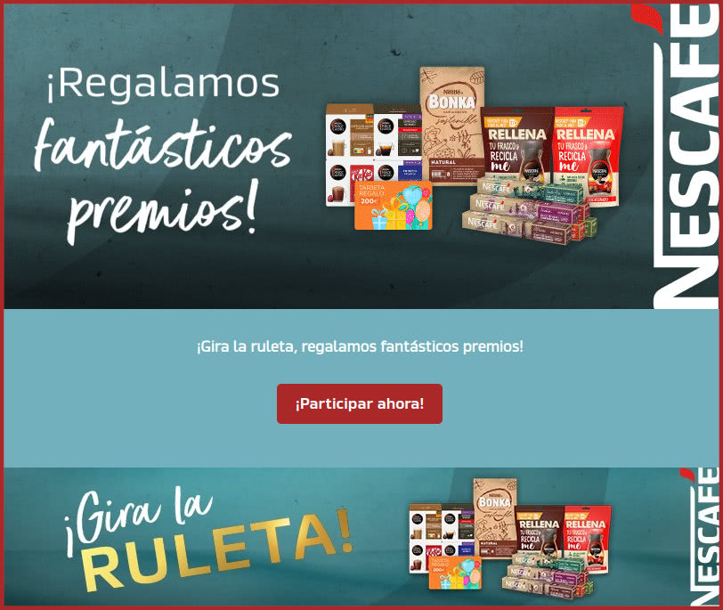 Sorteo Nescafé Ruleta
