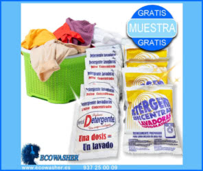 Muestras Gratis Ecowasher Detergente