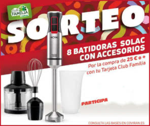 Sorteo Por Compra Coviran 8 Batidoras Solac