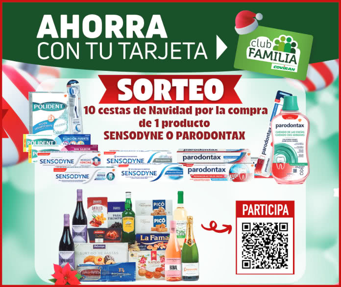 Sorteo Por Compra Coviran Sensodyne 10 Cestas Navidad