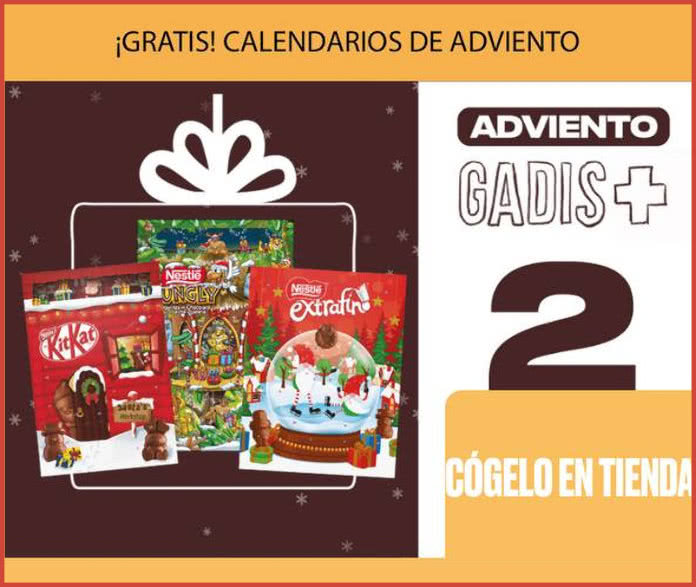 Regalo Por Compra Gadis Calendario Adviento