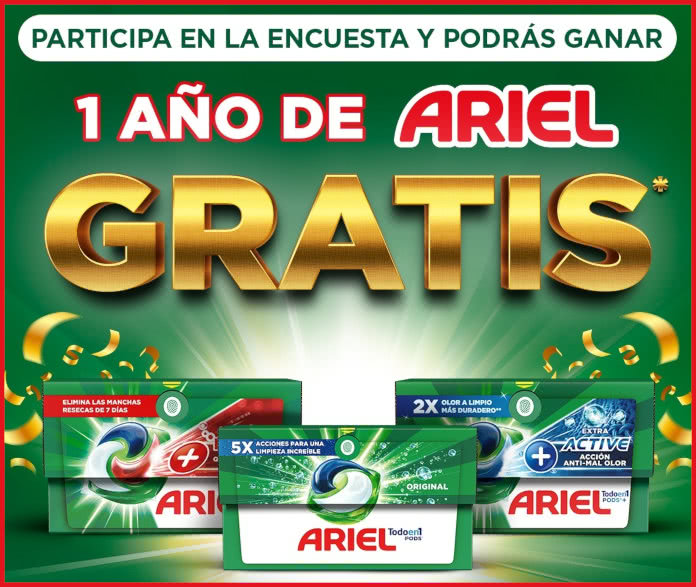 Sorteo Ariel 12 Meses Lote