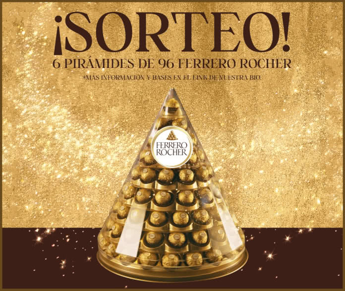 Sorteo Ferrero Rocher 6 Piramides 96 Bombones