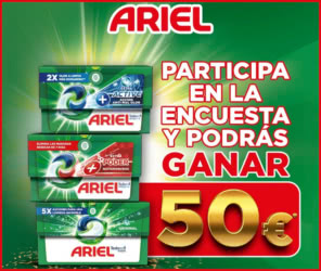 Sorteo LaCuponera Ariel 50e