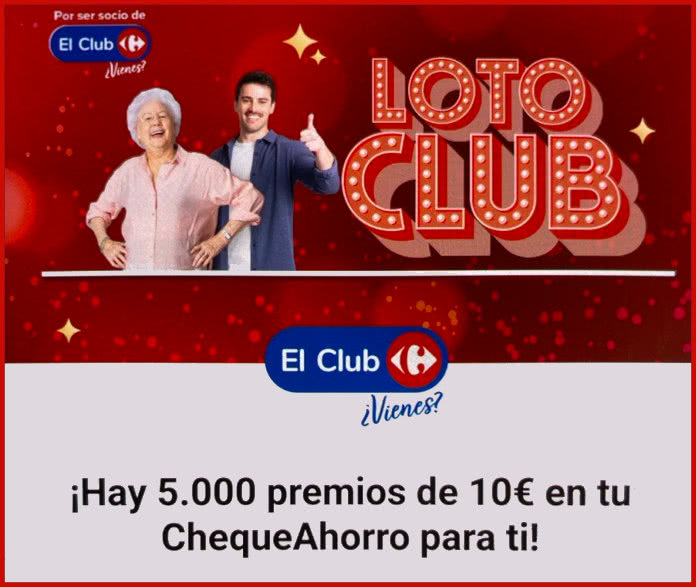 Sorteo Por Compra Carrefour Loto Club Diciembre24