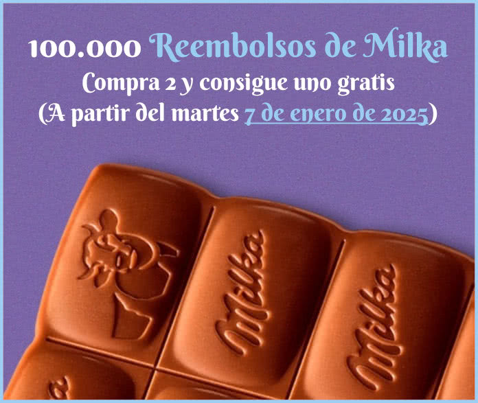 Reembolso Milka 100000 Unidades