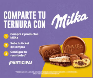 Reembolso Milka 2x1