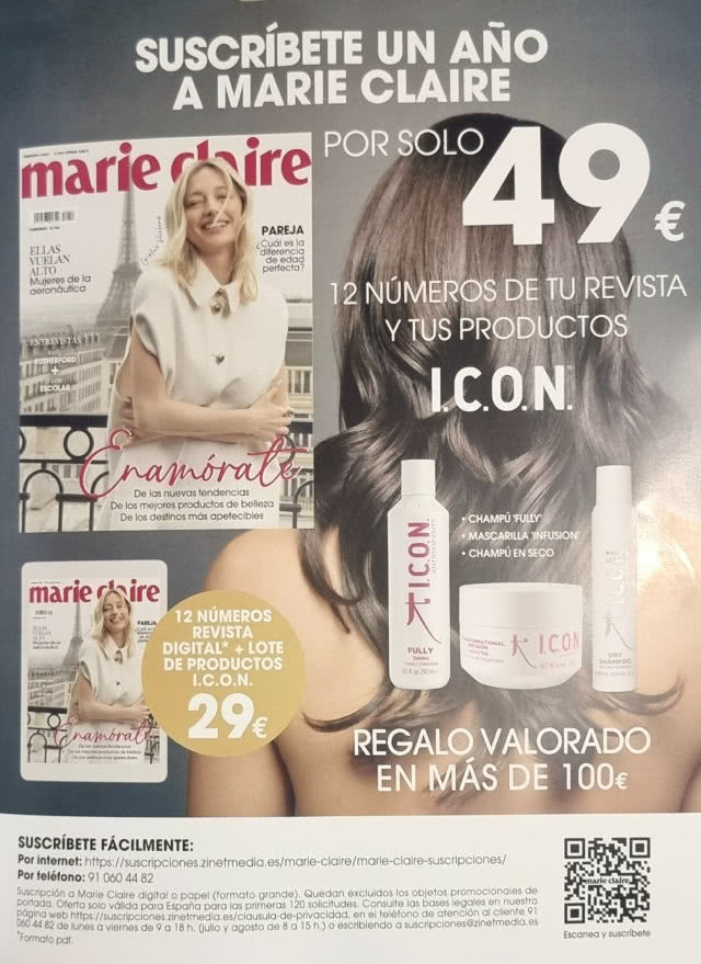 Regalos Suscripción Revistas Marie Claire Febrero 2025