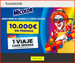 Sorteo Por Compra Micolor 10000e Viajes