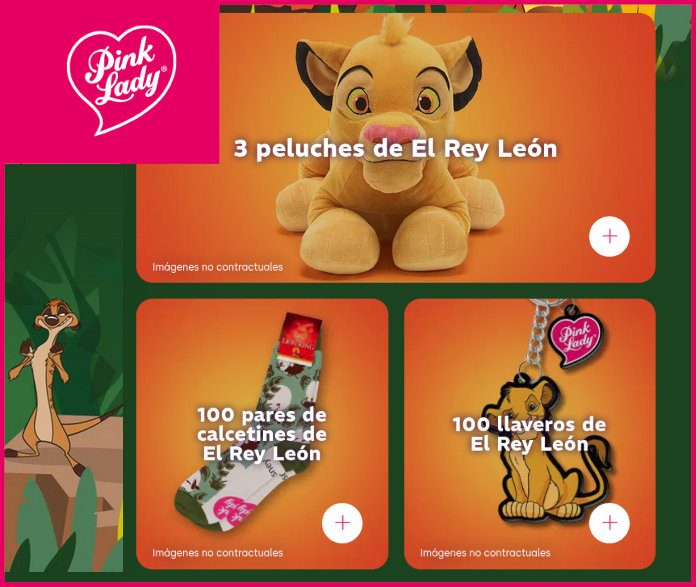 Sorteo Por Compra Pink Lady 203 Premios Rey León