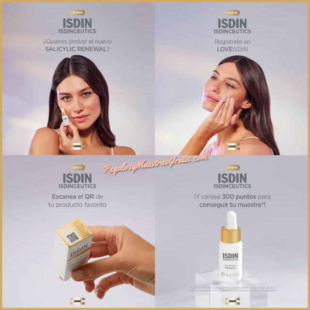 Muestras Gratis Isdin 300 Puntos Salicylic Renewal