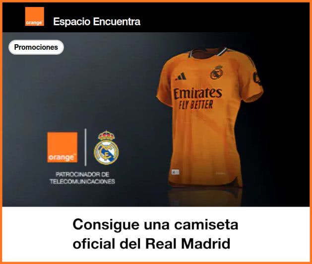 Sorteo Orange Camisetas Real Madrid