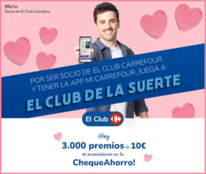 Sorteo Por Compra Carrefour 3000 Premios 10e
