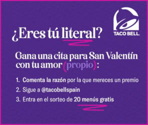 Sorteo Tacobell 20 Menus San Valentin