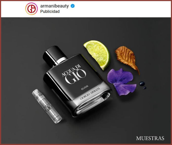 Muestras Gratis Giorgio Armani Acqua Di Gio Elixir