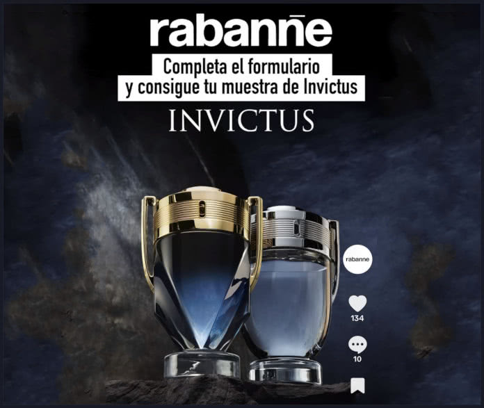 Muestras Gratis Rabanne Invictus Anuncio Tik Tok