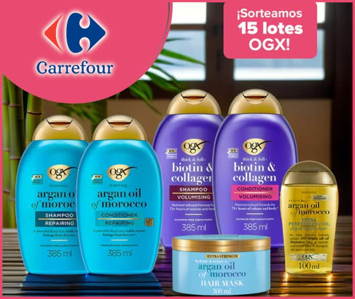 Sorteo Carrefour 15 Lotes Ogx