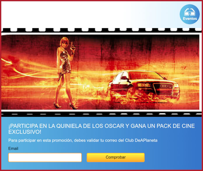 Sorteo Deaplaneta Quiniela Oscars