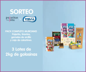 Sorteo Golosinas Vidal Pajaritas Jota 4 Premios