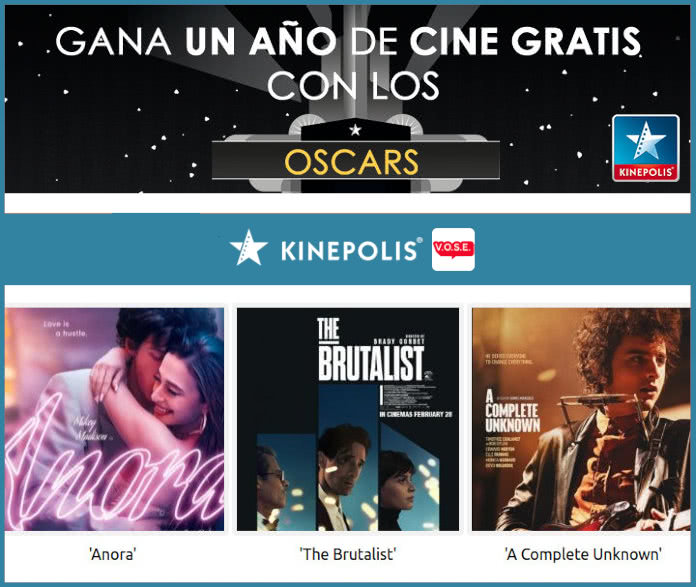 Sorteo Kinepolis Quiniela Oscars