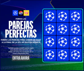 Sorteo Pepsi Champions League Parejas Perfectas