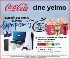 Sorteo Por Compra Coca Cola Cine Yelmo Dia Padre