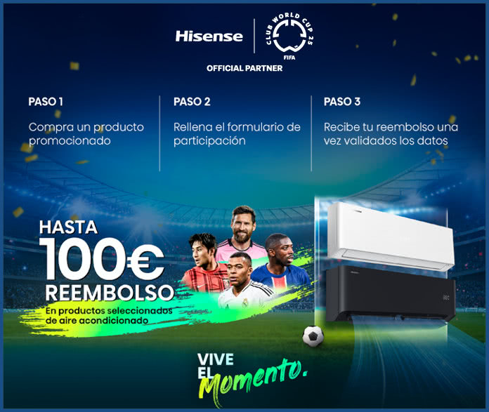 Reembolso Hisense 100e Aire Acondicionado