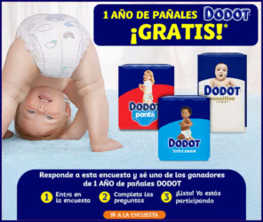 Sorteo Dodot Lote 12 Meses