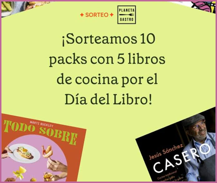 Sorteo Gastronosfera 10 Packs 5 Libros