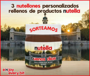 Sorteo Nutella 3 Nutellones Personalizados