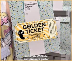 Sorteo Por Compra Flying Tiger Golden Ticket 3000 Premios hasta 300e