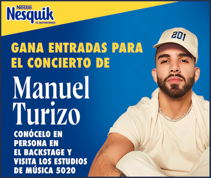 Sorteo Por Compra Nesquik Entradas Concierto Manuel Turizo