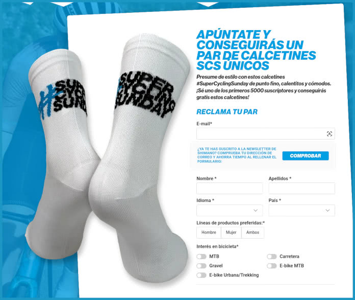 Gratis Shimano Calcetines