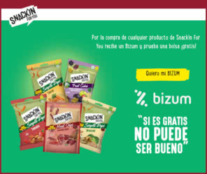 Reembolso Snackin For You Bizum