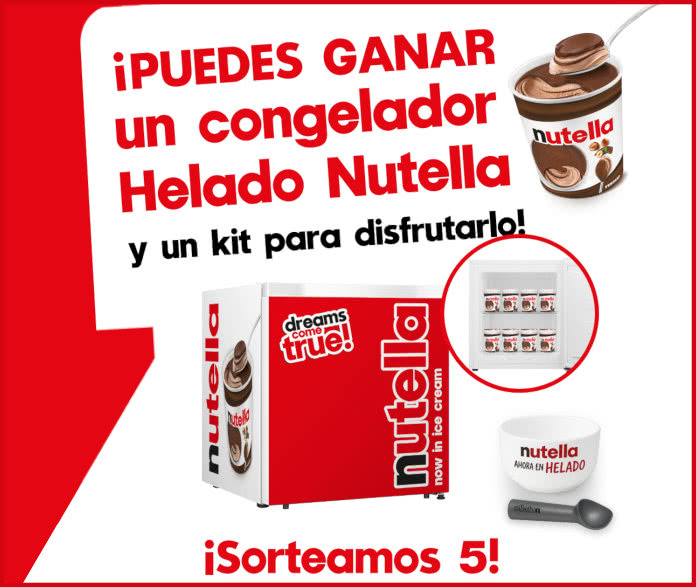 Sorteo Nutella 5 Congeladores