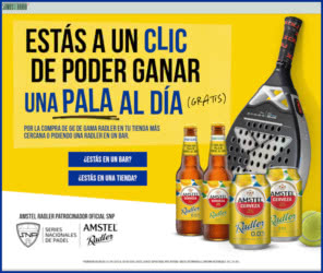 Sorteo Por Compra Amstel Radler 0 0 Palas Padel