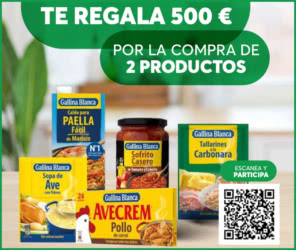Sorteo Por Compra Coviran Gallina Blanca 500e