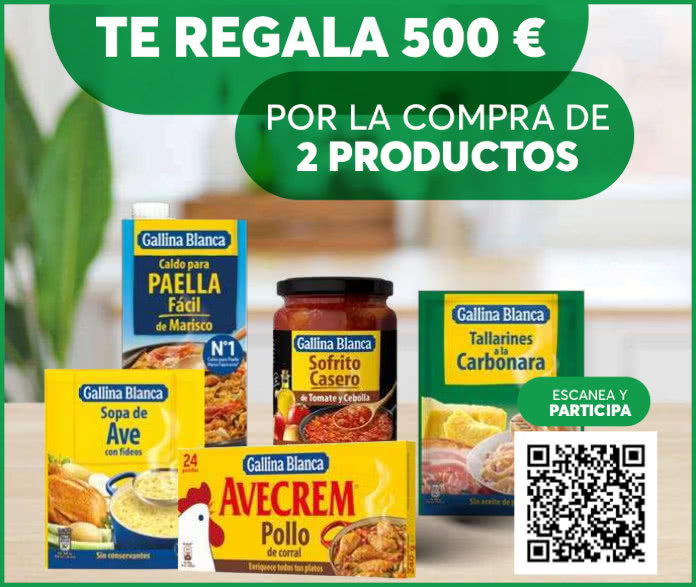 Sorteo Por Compra Coviran Gallina Blanca 500e