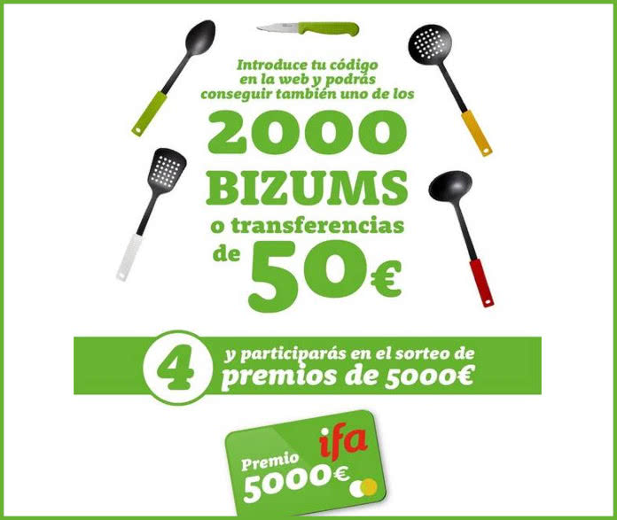 Sorteo Por Compra Grupo Ifa 2000 Bizums 50e